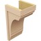 Ekena Millwork 12"W x 12"D x 24"H Wide Warren Rough Cedar Woodgrain TimberThane Corbel, Primed Tan CORUR12X12X24WARRCPR - alternate 5